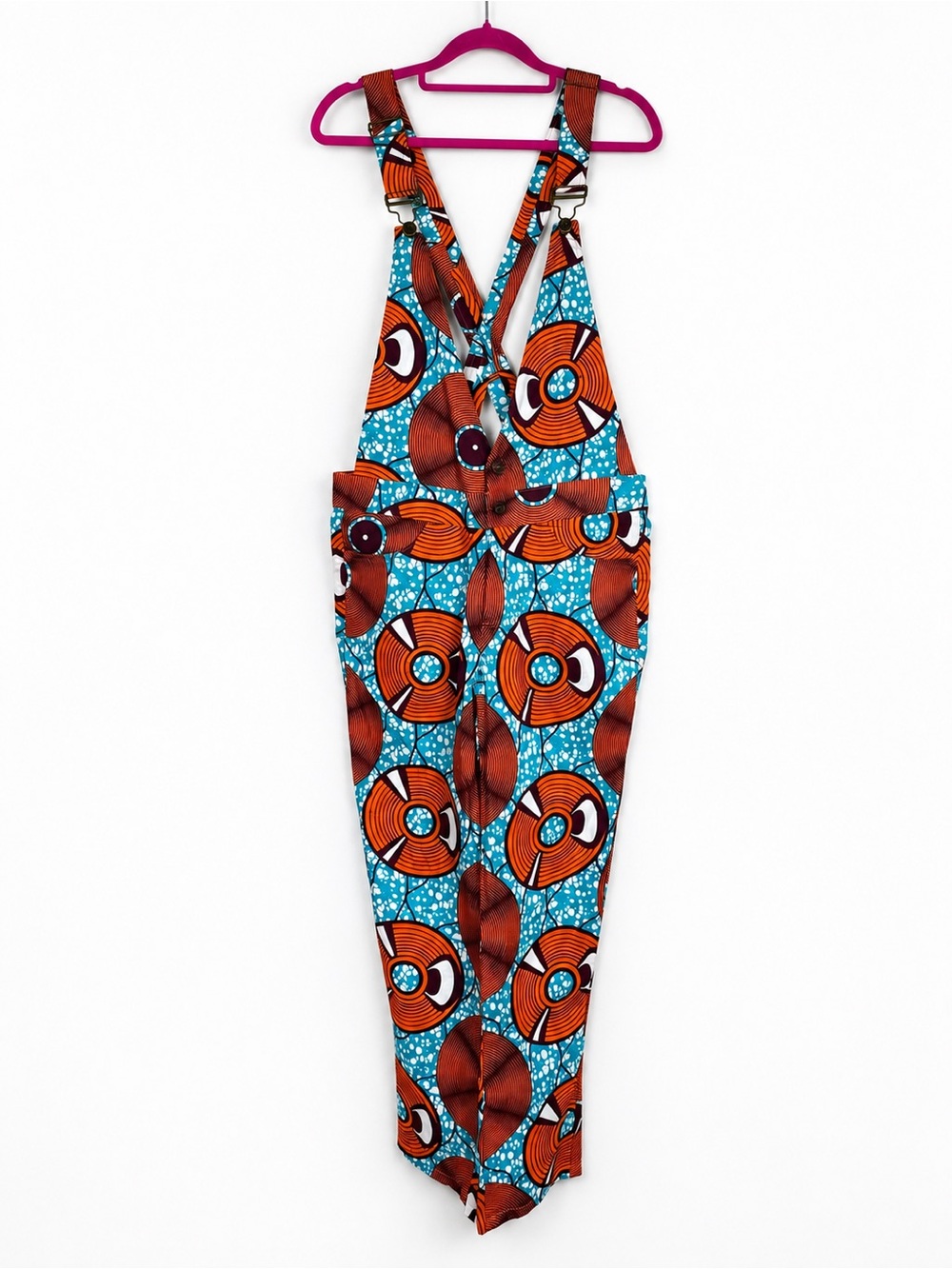Sawasdee African Print Jumpsuit / Overalls Colorful Statement Piece